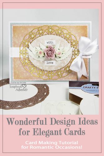 Winged Love Card Tutorial by Yvonne van de Grijp for Scrapbook Adhesives by 3L