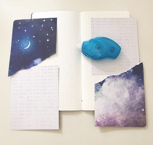 To the Moon and Back Journal Page Tutorial by Yvonne van de Grijp for Scrapbook Adhesives by 3L