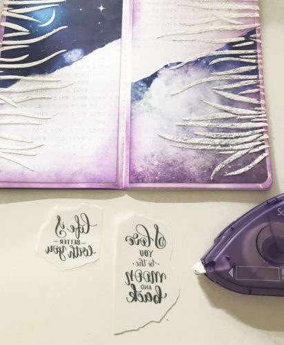 To the Moon and Back Journal Page Tutorial by Yvonne van de Grijp for Scrapbook Adhesives by 3L