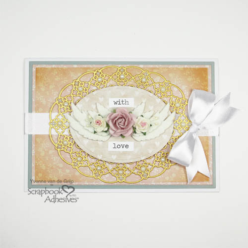 Winged Love Card Tutorial by Yvonne van de Grijp for Scrapbook Adhesives by 3L