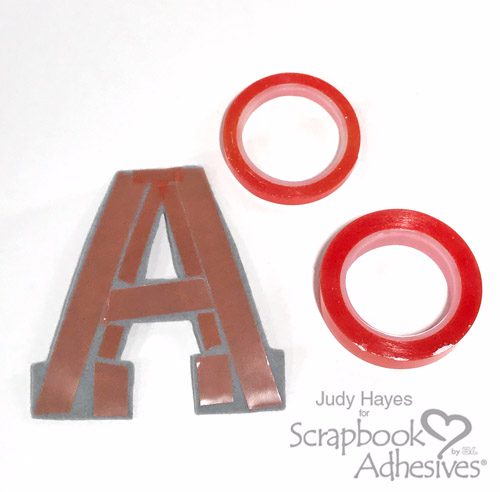 No Sew Monogram Hoop with Felt Flowers by Judy Hayes for Scrapbook Adhesives by 3L