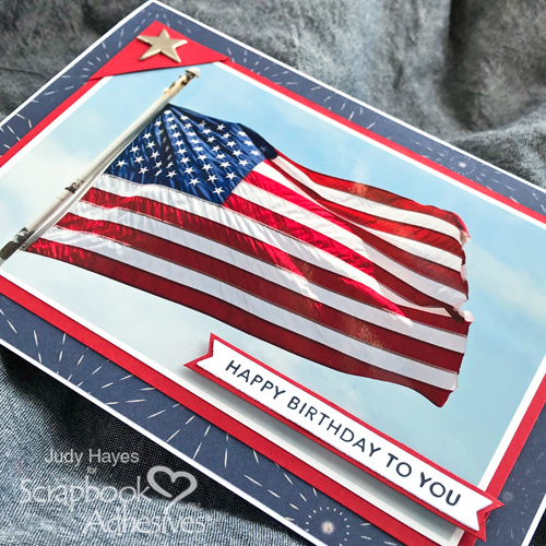 Photo Inspired Birthday Card by Judy Hayes for Scrapbook Adhesives by 3L