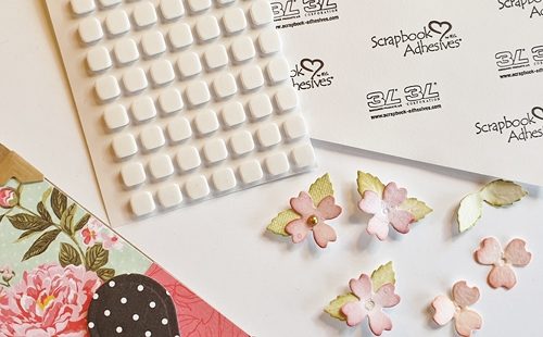 Tags with Hearts and Flowers Tutorial by Christine Emberson for Scrapbook Adhesives by 3L