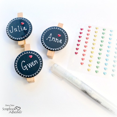 Mini Chalkboard Name Clips for Back to School Snack Bags
