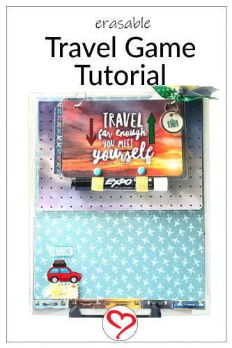 Explore Your World Travel Games by Shellye McDaniel for Scrapbook Adhesives by 3L Pinterest Image