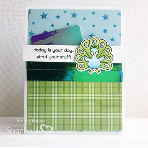 Card with Hidden Gift Card Pocket Tutorial by Teri Anderson for Scrapbook Adhesives by 3L