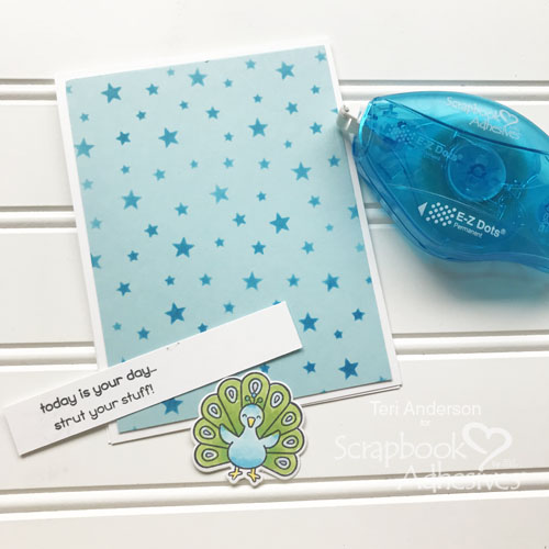 Card with Hidden Gift Card Pocket Tutorial by Teri Anderson for Scrapbook Adhesives by 3L