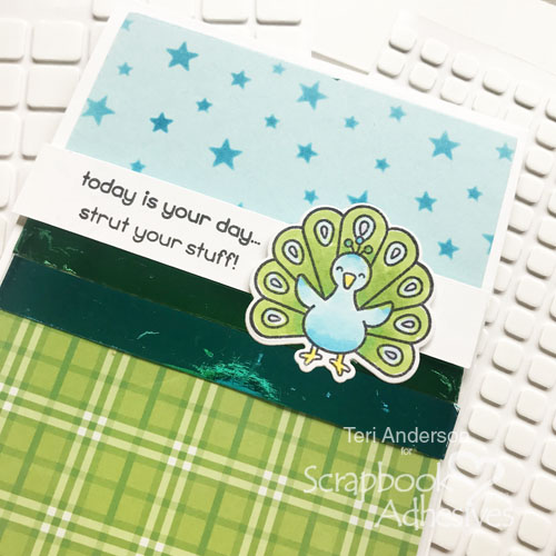Card with Hidden Gift Card Pocket Tutorial by Teri Anderson for Scrapbook Adhesives by 3L