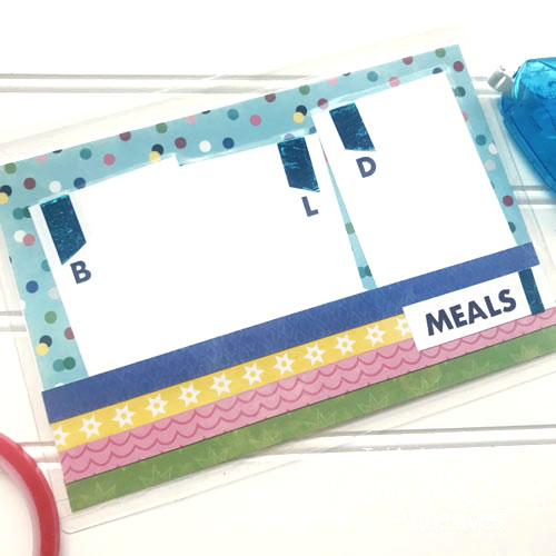 Meal Planning Wipe Board by Teri Anderson for Scrapbook Adhesives by 3L