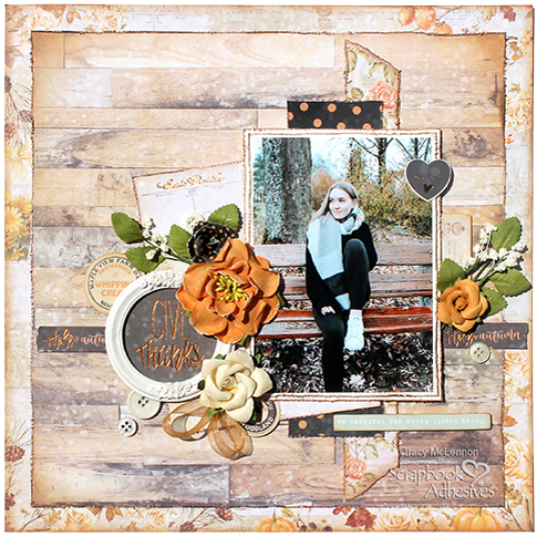 Scrapbook for Fall with Dimension by Tracy McLennon for Scrapbook Adhesives by 3L 