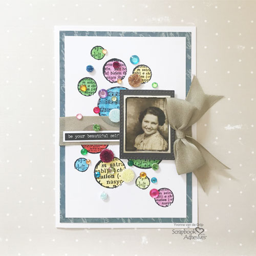 Dotted Card with 3D Foam Circles by Yvonne van de Grijp for Scrapbook Adhesives by 3L Image 3