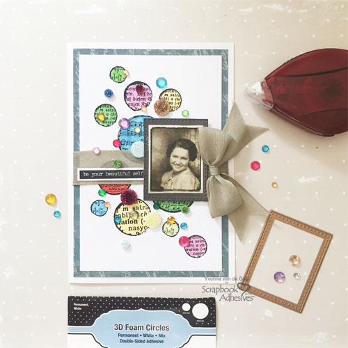 Dotted Card with 3D Foam Circles by Yvonne van de Grijp for Scrapbook Adhesives by 3L Image 4