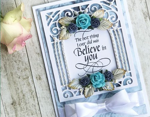 Romantic Believe in You Card Tutorial by Yvonne van de Grijp for Scrapbook Adhesives by 3L