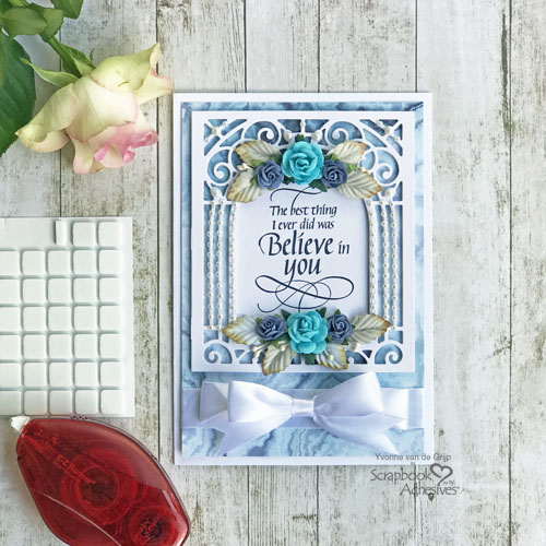 Romantic Believe in You Card Tutorial by Yvonne van de Grijp for Scrapbook Adhesives by 3L