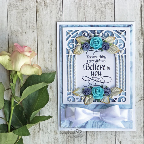 Romantic Believe in You Card Tutorial by Yvonne van de Grijp for Scrapbook Adhesives by 3L