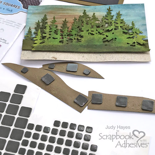 Layered Landscape Scene Card Tutorial by Judy Hayes for Scrapbook Adhesives by 3L