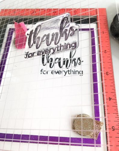 Foiled Frame Thanks for Everything Card by Margie Higuchi for Scrapbook Adhesives by 3L