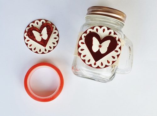 Mini Mason Jar Party Favor Tutorial by Christine Emberson for Scrapbook Adhesives by 3L