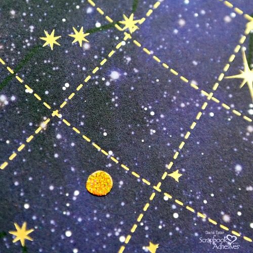 Twinkle Stars using Adhesive Dots, by Dana Tatar for Scrapbook Adhesives by 3L