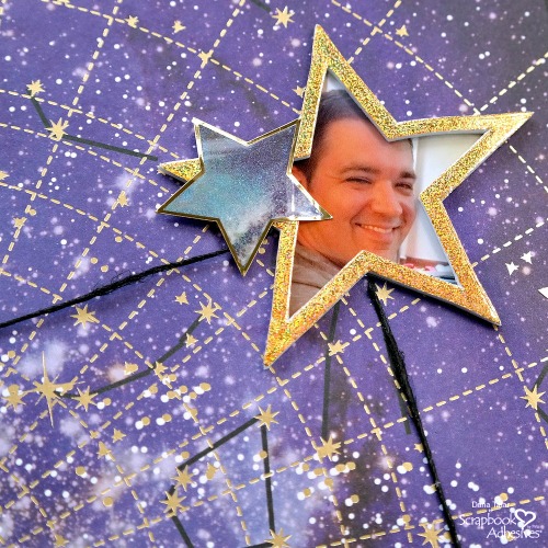 Metallic Transfer Foil + 3D Foam Star Photo Frames by Dana Tatar for Scrapbook Adhesives by 3L