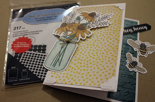 Hey Honey Quick & Easy card tutorial by Tracy McClennon for Scrapbook Adhesives by 3L