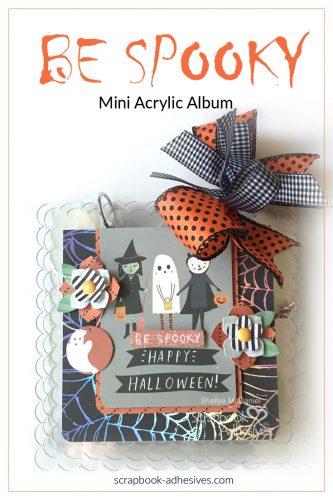 Be Spooky Acrylic Mini Album by Shellye McDaniel for Scrapbook Adhesives by 3L Pinterest