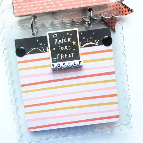 Be Spooky Acrylic Mini Album by Shellye McDaniel for Scrapbook Adhesives by 3L