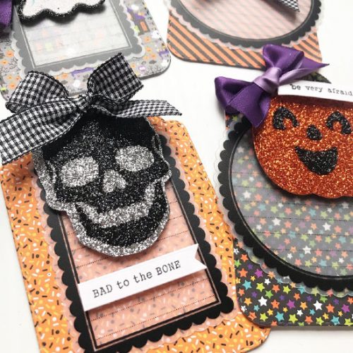 Halloween Popcorn Bucket Pocket Mail Tutorial by Shellye McDaniel for Scrapbook Adhesives by 3L