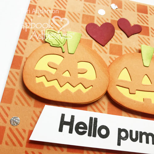 Hello Pumpkin Card by Teri Anderson for Scrapbook Adhesives by 3L