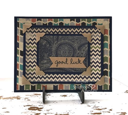 Good Luck card using Thin 3D Foam Squares + Card Mailing Tip by Beth Pingry for Scrapbook Adhesives by 3L