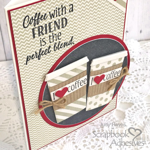 I Love Coffee Card by Judy Hayes for Scrapbook Adhesives by 3L