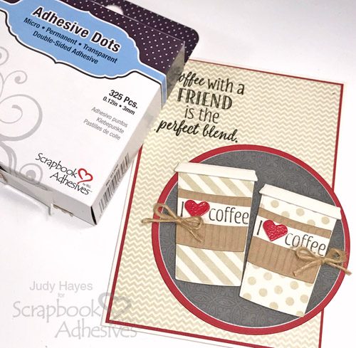 I Love Coffee Card by Judy Hayes for Scrapbook Adhesives by 3L