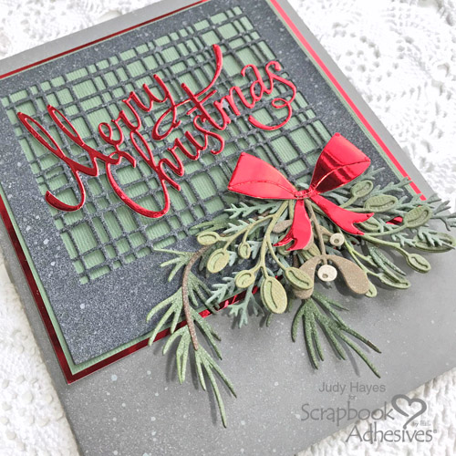 Shiny Merry Christmas Card by Judy Hayes for Scrapbook Adhesives by 3L