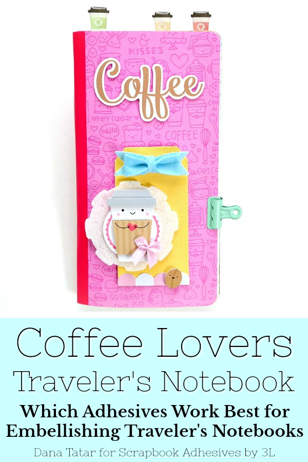 Coffee Lovers Traveler's Notebook Insert with Recipes by Dana Tatar for Scrapbook Adhesives by 3L