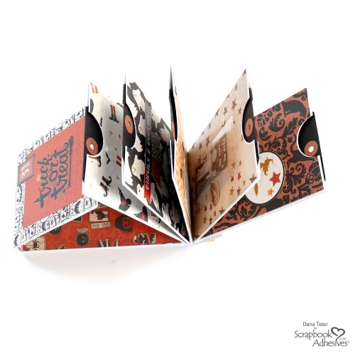 Halloween Matchbook Album by Dana Tatar for Scrapbook Adhesives by 3L