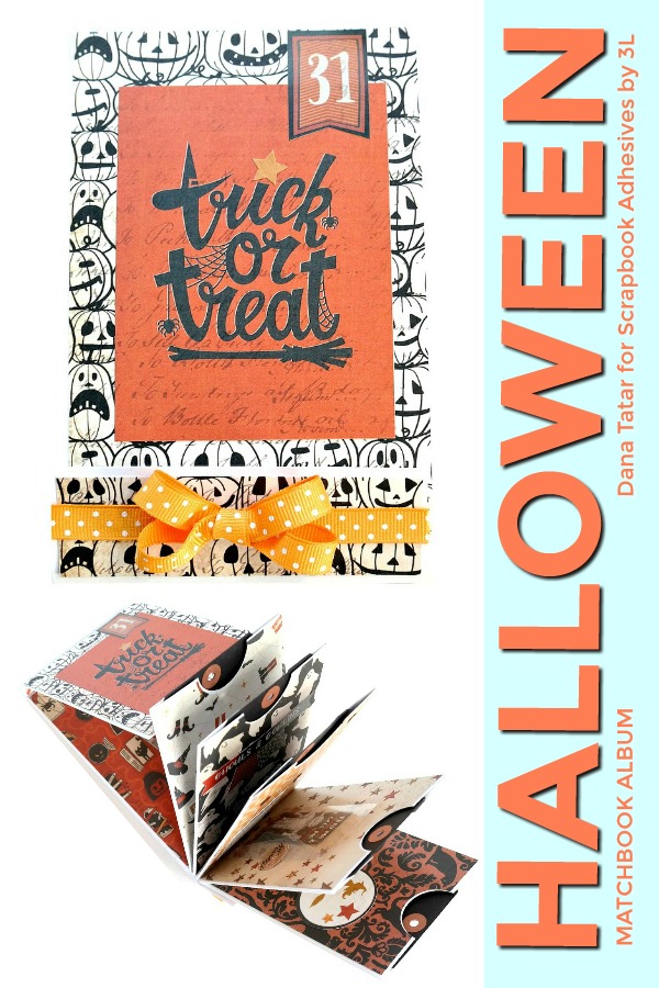 Halloween Matchbook Album  by Dana Tatar for Scrapbook Adhesives by 3L