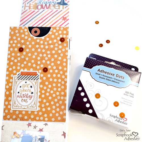 How to Use Small Adhesive Dots with Sequins  by Dana Tatar for Scrapbook Adhesives by 3L