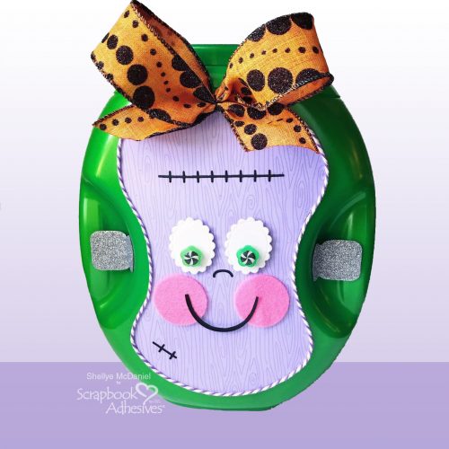 How to make a Mrs. Frank Detergent Pail for Halloween by Shellye McDaniel for Scrapbook Adhesives by 3L
