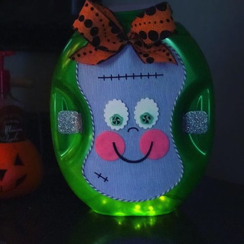 How to make a Mrs. Frank Luminary for Halloween by Shellye McDaniel for Scrapbook Adhesives by 3L