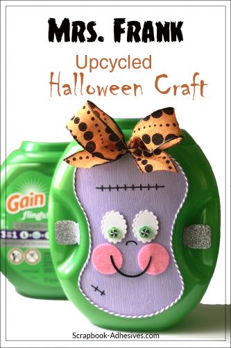 How to make a Mrs. Frank Detergent Pail for Halloween by Shellye McDaniel for Scrapbook Adhesives by 3L - Long Pin