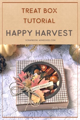 Happy Harvest Treat Box by Judy Hayes for Scrapbook Adhesives by 3L Pinterest