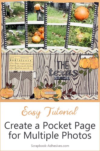 Pumpkin Patch Pocket Page by Connie Mercer for Scrapbook Adhesives by 3L 