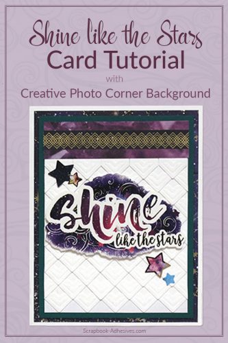 Texture Background with Creative Photo Corners by Tracy McLennon for Scrapbook Adhesives by 3L long pin