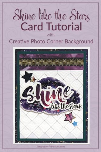 Texture Background with Creative Photo Corners by Tracy McLennon for Scrapbook Adhesives by 3L  long pin