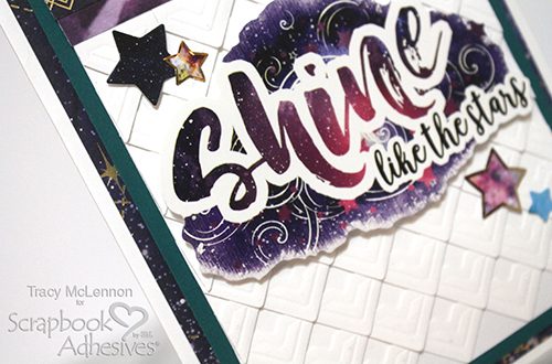 Texture Background with Creative Photo Corners by Tracy McLennon for Scrapbook Adhesives by 3L