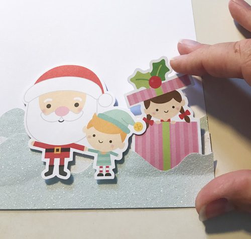 Snowy Christmas Card with 3D Foam Circles by Yvonne van de Grijp for Scrapbook Adhesives by 3L Step 3