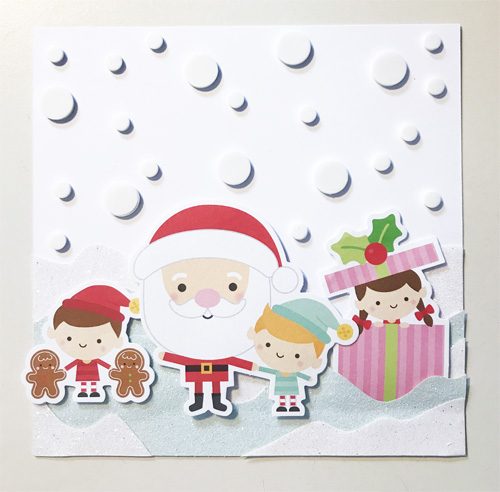 Step 4 Snowy Christmas Card with 3D Foam Circles by Yvonne van de Grijp for Scrapbook Adhesives by 3L