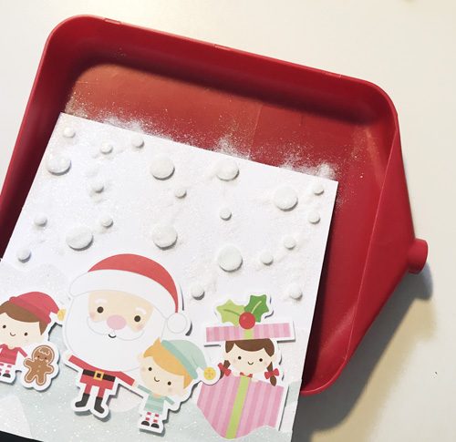 Snowy Christmas Card with 3D Foam Circles by Yvonne van de Grijp for Scrapbook Adhesives by 3L Step 5