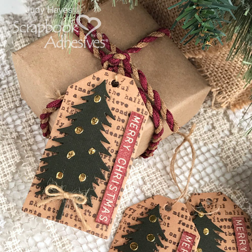 Rustic Farmhouse Merry Christmas Gift Tags and Tin Set by Judy Hayes for Scrapbook Adhesives by 3L