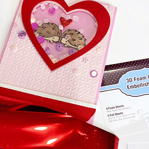 Hedgehog Valentine Shaker Card Tutorial by Ivy Pe for Scrapbook Adhesives by 3L